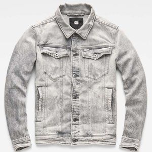 G Star Raw light gray denim jacket M size slim fit